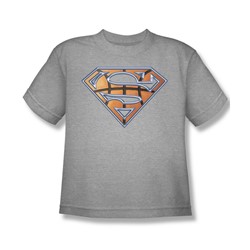 Superman - Basketball Shield - Big Boys Heather S/S T-Shirt For Boys