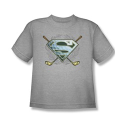 Superman - Fore! - Big Boys Heather S/S T-Shirt For Boys