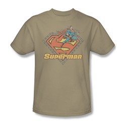 Superman - Est. 1939 - Adult Sand S/S T-Shirt For Men