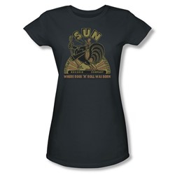Sun - Sun Rooster - Juniors Asphalt Sheer Cap Slv T-Shirt For Women