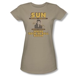 Sun - Sun Ad - Juniors Asphalt Sheer Cap Sleeve T-Shirt For Women