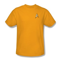 Star Trek - Command Uniform - Adult Gold S/S T-Shirt