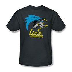 Batgirl Is Hot Adult S/S T-shirt in Charcoal by DC Comics