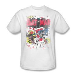 Batman Number 11 Distressed Adult S/S T-shirt in White by DC Comics