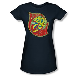 Plastic Man How I Roll Juniors S/S T-shirt in Navy by DC Comics
