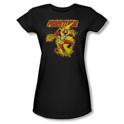 Firestorm Juniors S/S T-shirt in Black by DC Comics