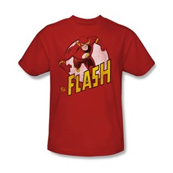 The Flash The Flash Adult S/S T-shirt in Red by DC Comics