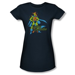 Martian Manhunter Martian Manhunter Juniors S/S T-shirt in Navy by DC Comics
