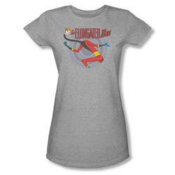 Elongated Man Juniors S/S T-shirt in Athletic Heather by DC Comics