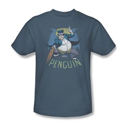 The Penguin Adult S/S T-shirt in Slate by DC Comics