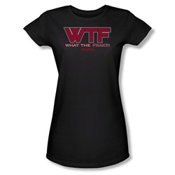 Battlestar Galactica - Wtf Juniors / Girls T-Shirt In Black