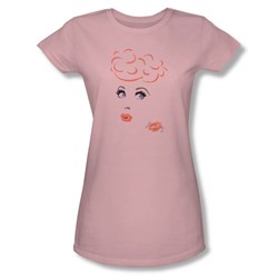 I Love Lucy - Eyelashes Juniors / Girls T-Shirt In Pink