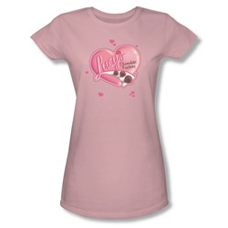 I Love Lucy - Chocolate Smudges Juniors / Girls T-Shirt In Pink