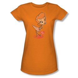 I Love Lucy - Vintage Doll Juniors / Girls T-Shirt In Orange