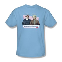 I Love Lucy - Friends Forever Adult T-Shirt In Light Blue