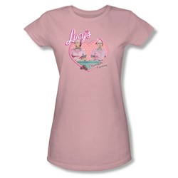 I Love Lucy - Chocolate Factory Juniors / Girls T-Shirt In Pink