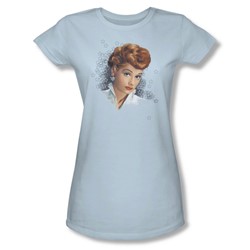 I Love Lucy - What A Star Juniors / Girls T-Shirt In Light Blue