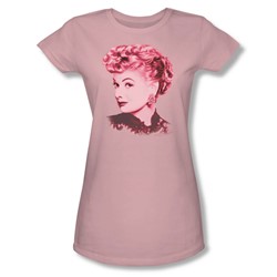 I Love Lucy - Beautiful Juniors / Girls T-Shirt In Pink