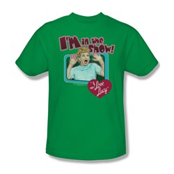 I Love Lucy - Put Me In The Show Adult T-Shirt In Kelly Green