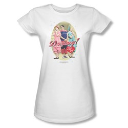 I Love Lucy - Scheming & Dreaming Juniors / Girls T-Shirt In Light Olive