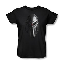 Battlestar Galactica - Cylon Head Womens T-Shirt In Black
