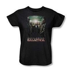 Battlestar Galactica - Crossroads Womens T-Shirt In Black