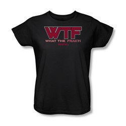 Battlestar Galactica - Wtf Womens T-Shirt In Black