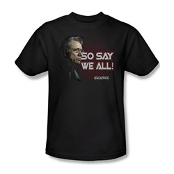 Battlestar Galactica - So Say We All Adult T-Shirt In Black