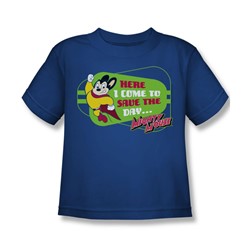 Cbs - Mighty Mouse / Here I Come Little Boys T-Shirt In Royal Blue