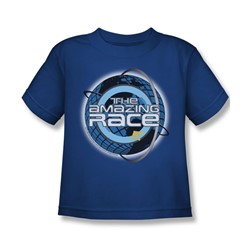Cbs - The Amazing Race / Around The Globe Little Boys T-Shirt In Royal Blue