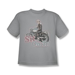 Cbs - Happy Days / Sit On It! Big Boys T-Shirt In Silver