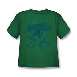 Cbs - Mighty Mouse / Mighty Mouse Little Boys T-Shirt In Kelly Green