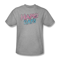 Cbs - Happy Days / Happy Days Distressed Adult T-Shirt In Heather