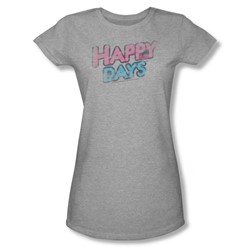Cbs - Happy Days / Happy Days Distressed Juniors T-Shirt In Heather