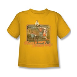 Cbs - Brady Bunch / Have A Very Brady Day! Little Boys T-Shirt In Gold