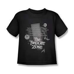 Cbs - Twilight Zone / Twilight Zone Monologue Little Boys T-Shirt In Black