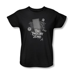 Cbs - Twilight Zone / Twilight Zone Monologue Womens T-Shirt In Black