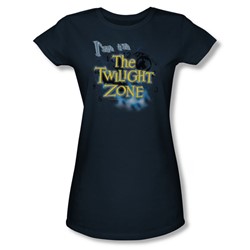 Cbs - Twilight Zone / I'M In The Twilight Zone Juniors T-Shirt In Navy