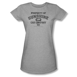 Cbs - Taxi / Property Of Sunshine Cab Juniors T-Shirt In Heather