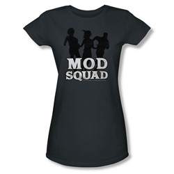 Cbs - Mod Squad / Mod Squad Simple Run Juniors T-Shirt In Charcoal