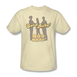 Cbs - Mod Squad / Solid Mod Adult T-Shirt In Cream