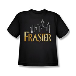 Cbs - Fraiser / Fraiser Logo Big Boys T-Shirt In Black