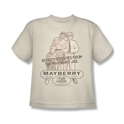 Cbs - Andy Griffith / Mayberry Jail Big Boys T-Shirt In Cream