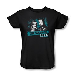 Cbs - Csi / Cross The Line Womens T-Shirt In Black
