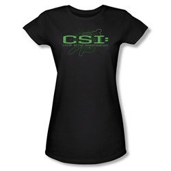 Cbs - Csi / Csi Sketchy Shadow Juniors T-Shirt In Black