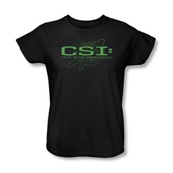 Cbs - Csi / Csi Sketchy Shadow Womens T-Shirt In Black