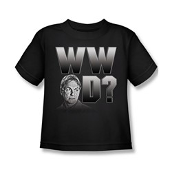 Cbs - Ncis / What Would Gibbs Do? Little Boys T-Shirt In Black