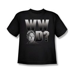 Cbs - Ncis / What Would Gibbs Do? Big Boys T-Shirt In Black
