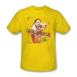 Cbs - Taxi / Caged Animal Adult T-Shirt In Yellow