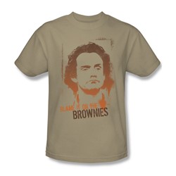 Cbs - Taxi / Blame The Brownies Adult T-Shirt In Sand